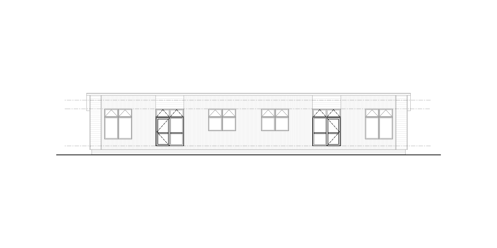 22.8m classroom elevation drawing